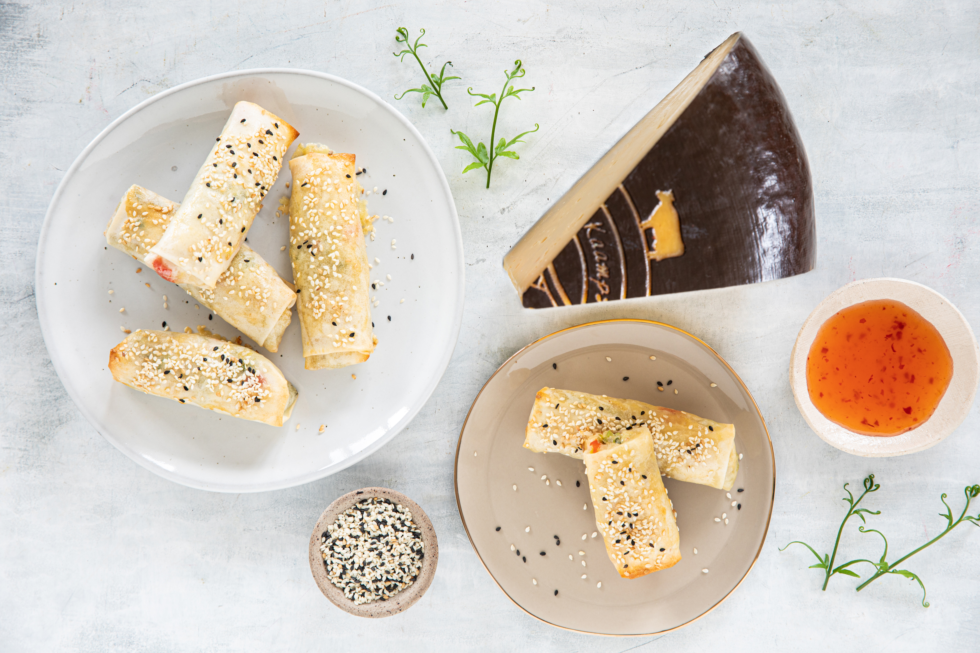 Cheesy Springrolls